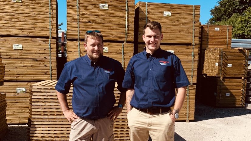 Nick and Charlie at South Coast Fencing