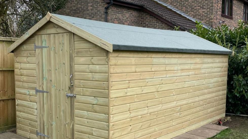 8ft x 14ft Apex TGV shed – Kingsworthy 8ft x 14ft Apex TGV shed - Kingsworthy